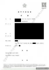 피해자대리(성공) 처분문서