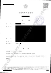 피해자대리(성공) 처분문서